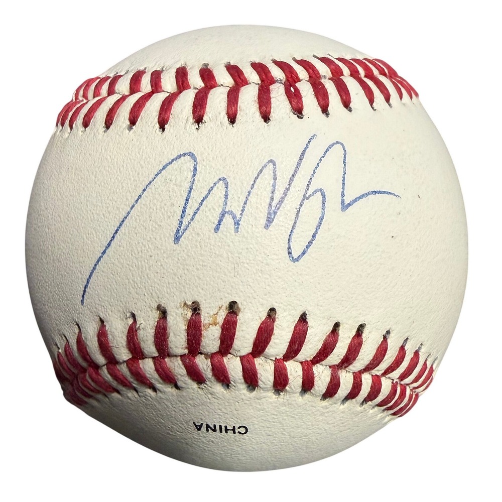 Mo Vaughn Signed Rawlings Official League Baseball Autographed Red Sox CROLB